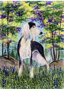 Saluki Garden Flag