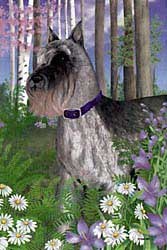Schnauzer Garden Flag