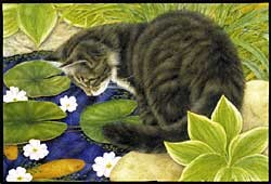 Gray Cat Floormat