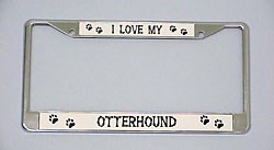 Otterhound License Plate Frame
