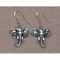 Sterling Silver Elephant Earrings