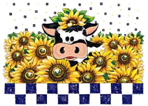 Cow T-Shirt - Farm Scene