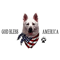 White German Shepherd T-Shirt - American Dog