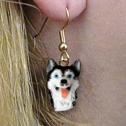 Siberian Husky Earrings