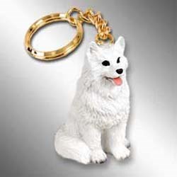 American Eskimo Dog Keychain