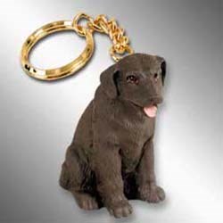 Chocolate Lab Keychain