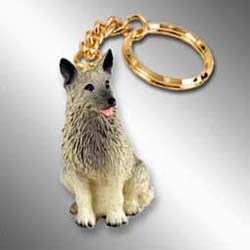 Norwegian Elkhound Keychain