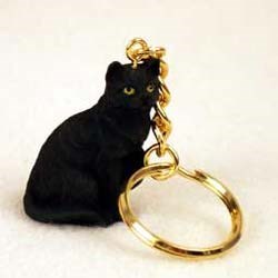 Black Cat Keychain