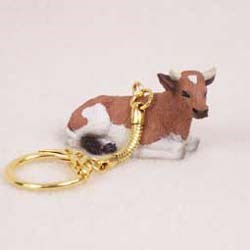 Guernsey Cow Keychain