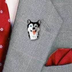Siberian Husky Pin