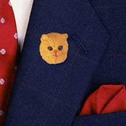 Red Persian Cat Pin