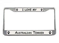 Australian Terrier License Plate Frame