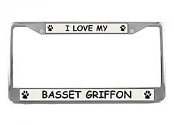 Basset Griffon Vendeen License Plate Frame