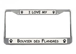 Bouvier des Flandres License Plate Frame