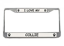 Collie License Plate Frame