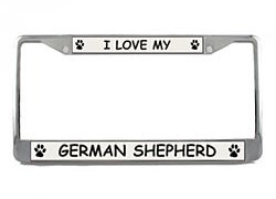 German Shepherd License Plate Frame