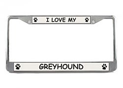 Greyhound License Plate Frame