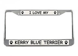 Kerry Blue Terrier License Plate Frame