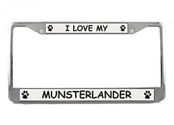Munsterlander License Plate Frame