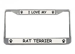 Rat Terrier License Plate Frame