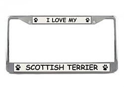 Scottish Terrier License Plate Frame