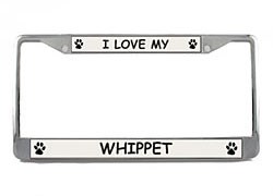 Whippet License Plate Frame
