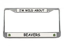 Beaver License Plate Frame