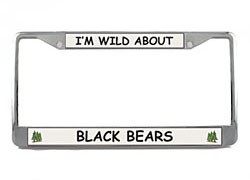 Black Bear License Plate Frame