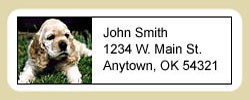 Cocker Spaniel Address Labels