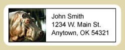 Hippopotamus Address Labels