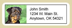 Rottweiler Address Labels