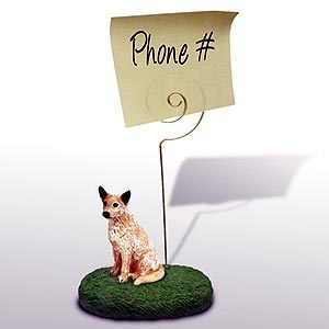 Australian Cattle Dog Note Holder (Red)