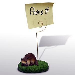 Beaver Note Holder