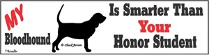 Bloodhound Bumper Sticker Honor Student
