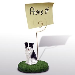 Border Collie Note Holder