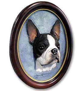 Boston Terrier Sculptured Portrait