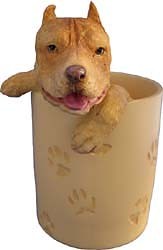 Pit Bull Terrier Pencil Holder Brindle