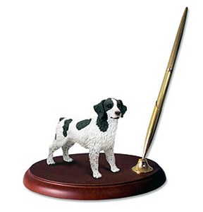 Brittany Pen Holder (Liver & White)
