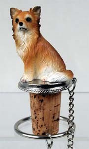 Chihuahua Bottle Stopper (Long Haired)