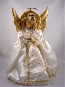 Cocker Spaniel Angel Christmas Tree Topper