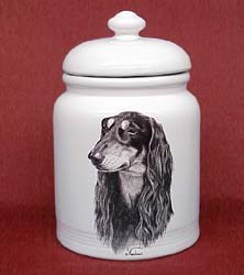 Saluki Cookie Jar