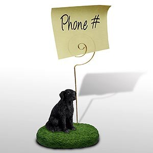 Flat-Coated Retriever Note Holder