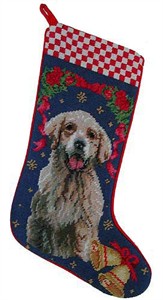 Golden Retriever Christmas Stocking