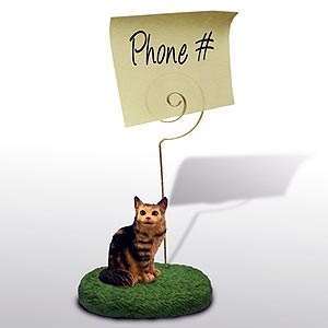 Maine Coon Cat Note Holder