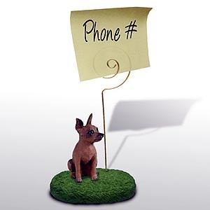 Miniature Pinscher Note Holder