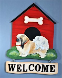 Pekingese Welcome Sign