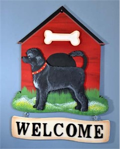 Portuguese Water Dog Welcome Sign