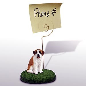 Saint Bernard Note Holder (Smooth Coat)