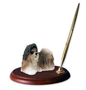 Shih Tzu Pen Holder (Tan)