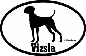 Vizsla Bumper Sticker Euro